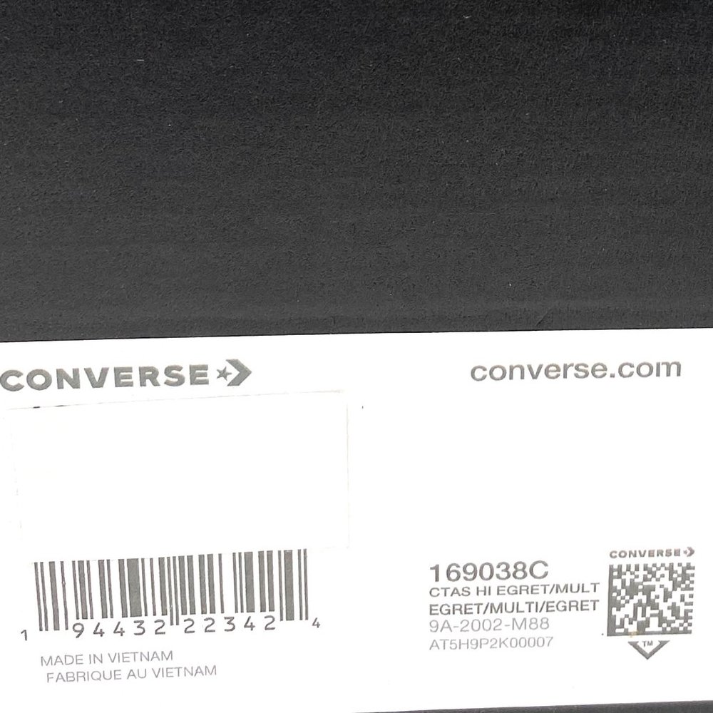 Converse Men's Size 169038C Chuck Taylor All Star Multicolor Canvas High Sneaker - Picture 8 of 9